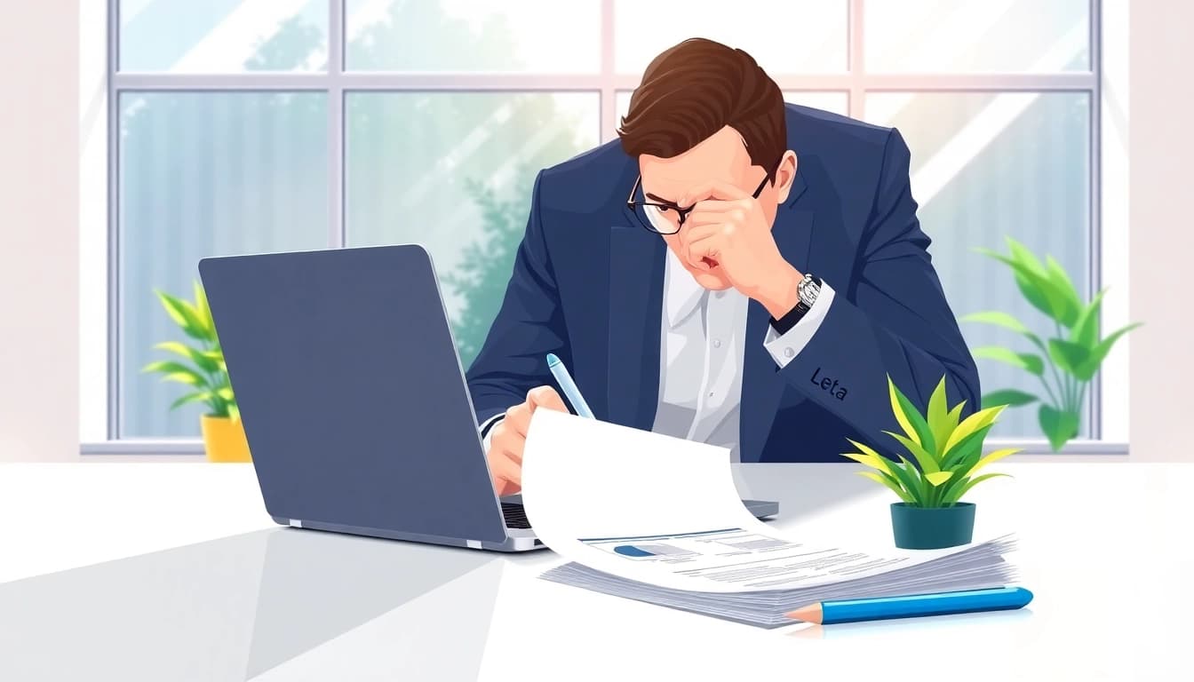 Complete the eta uk application form efficiently with focused attention in a bright office.
