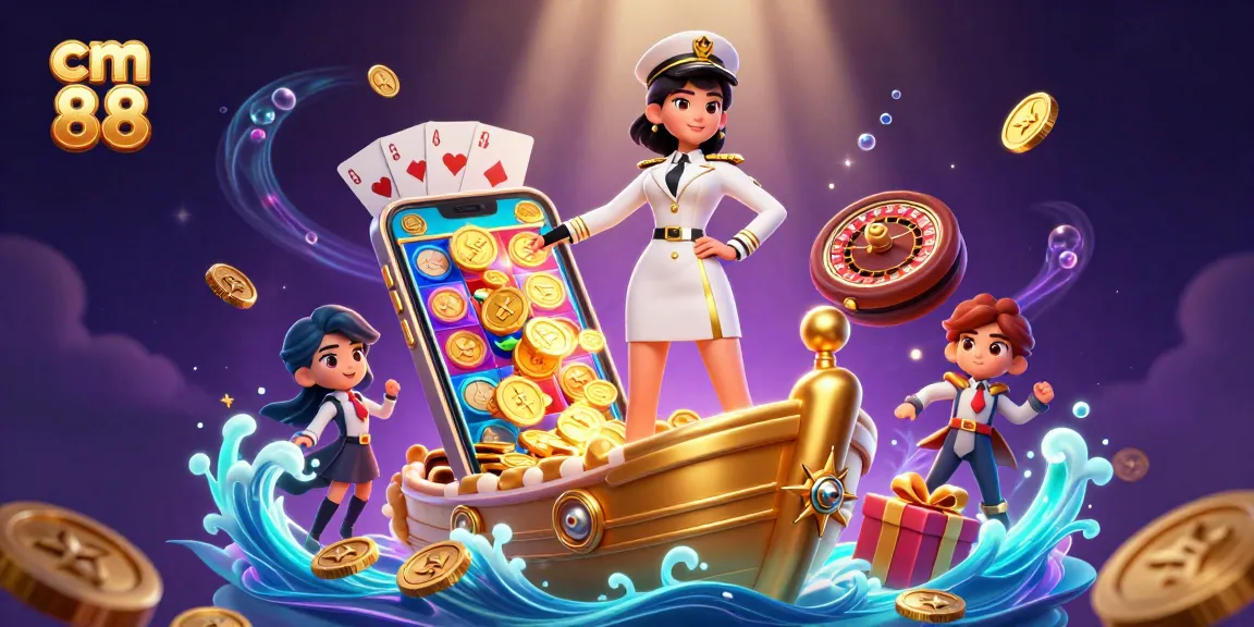 Experience thrilling gameplay with cm 88, showcasing vibrant slots and a dynamic casino atmosphere.