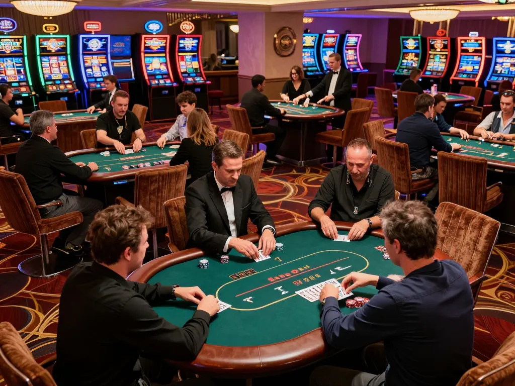 Intense poker gameplay at a casino featuring strategic players and dynamic betting during a FIVE 88 stakes game.