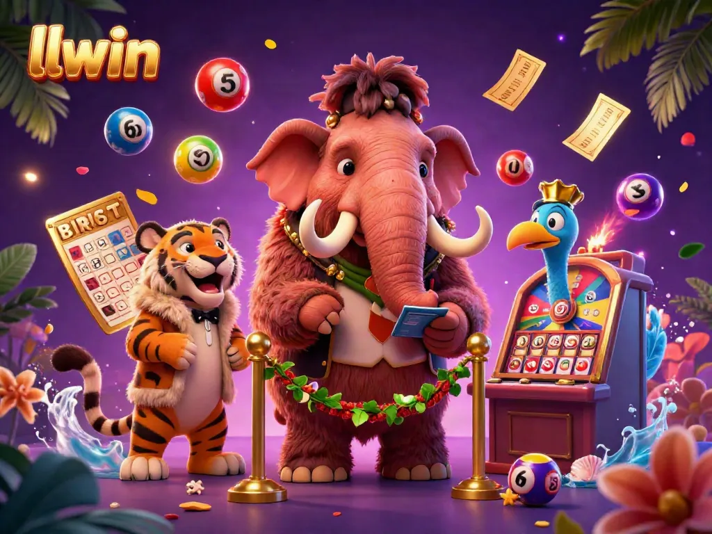 Experience the excitement of llwin with our vibrant lottery scene featuring dynamic game elements.