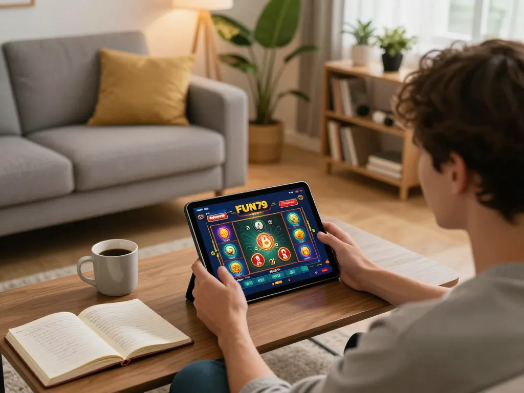 Engaging gameplay on the FUN79 app highlights how to tải app fun79 securely at home.