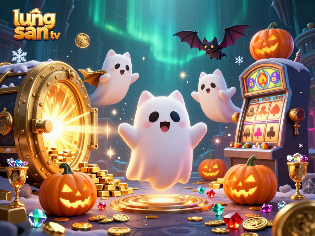 Win big at lương sơn tv with enchanting visuals of a mystical casino scene filled with treasure.