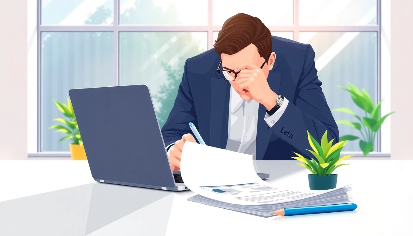 Complete the eta uk application form efficiently with focused attention in a bright office.