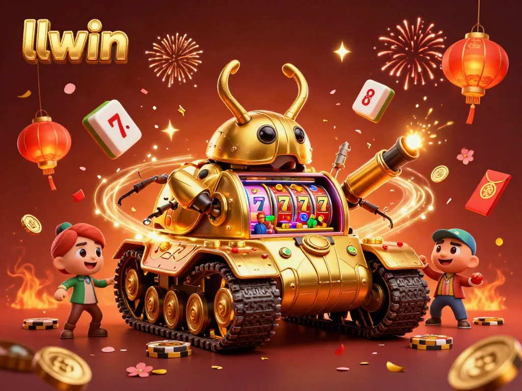 Experience top slots and jackpots with llwin in a vibrant casino scene filled with excitement.