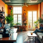 Genießen Sie eine entspannte Atmosphäre im Cannabis Coffee Shop Lloret de Mar mit einladendem Design.