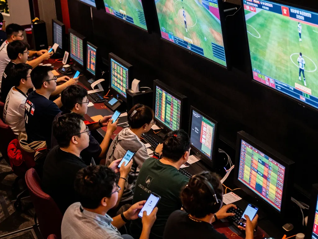 Engaging sports betting at trang chủ F168, fans placing bets on live games