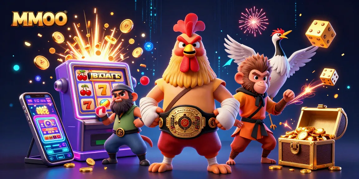 Engage with MMOO's thrilling slot machine and vibrant casino action.