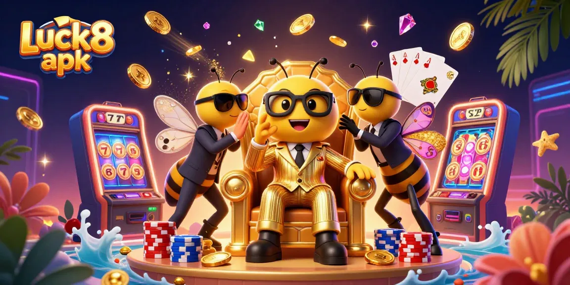 Engage with thrilling Luck8 apk gaming as a bumblebee mob boss oversees high-stakes action.