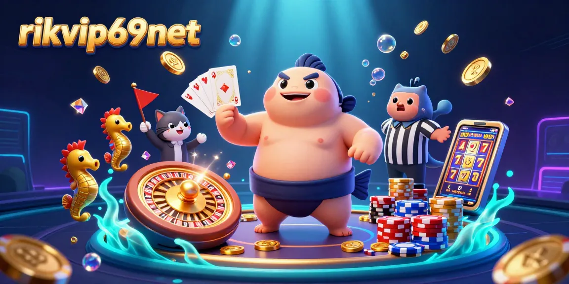 Experience the thrill of rikvip69net with casino-themed characters and vibrant underwater effects.
